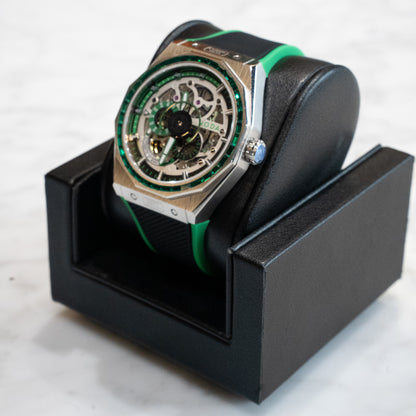 Noda Aero Series green stone bezel