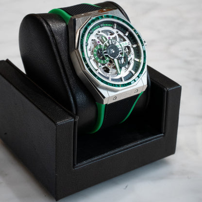 Noda Aero Series green stone bezel